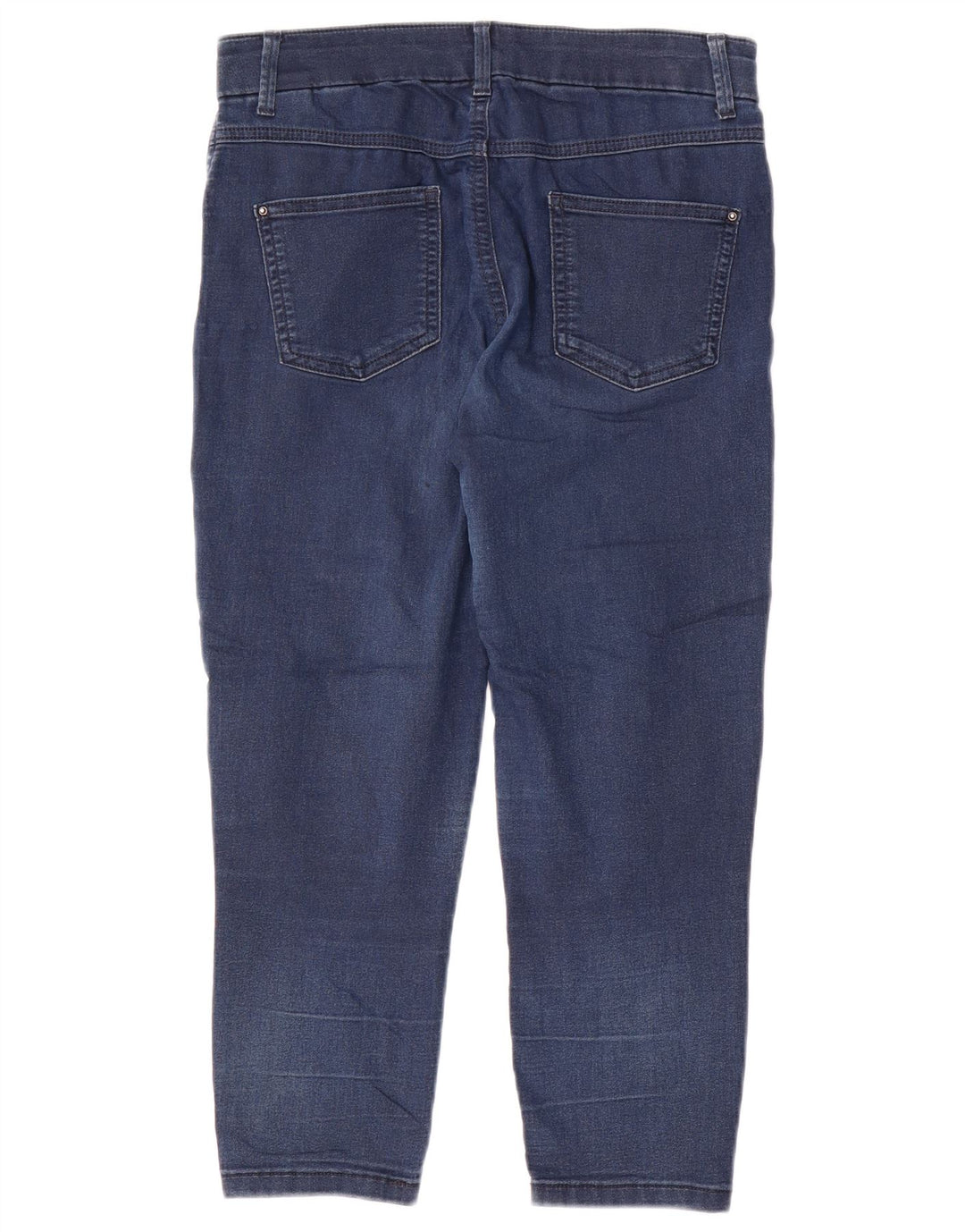 Jeans cropped da donna Marks & Spencer UK 12 medio W30 L21 cotone blu