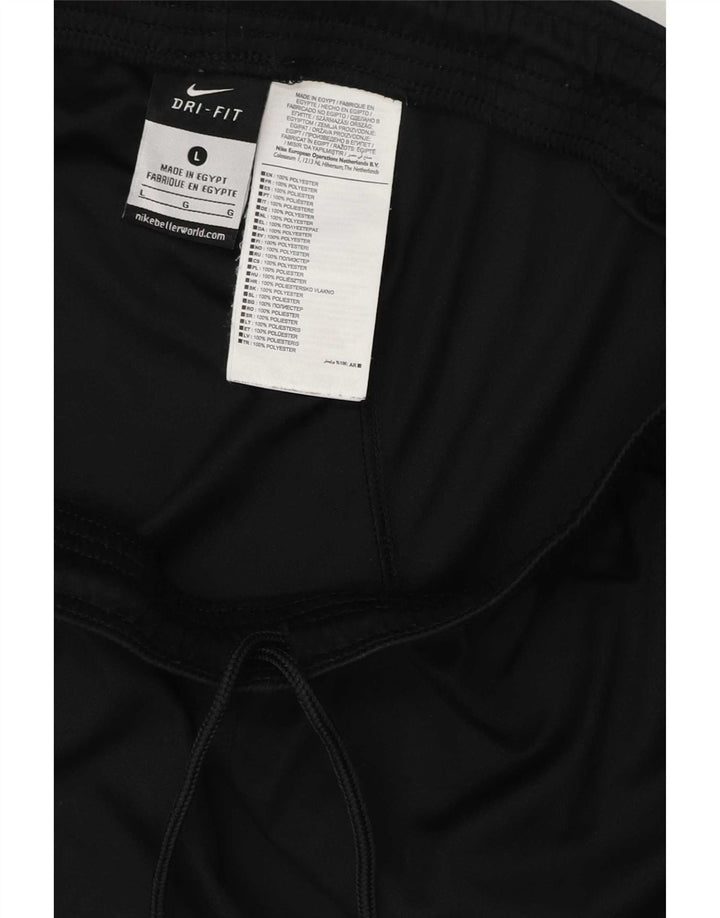 Pantaloncini sportivi Nike Dri Fit da uomo, grandi, in poliestere nero