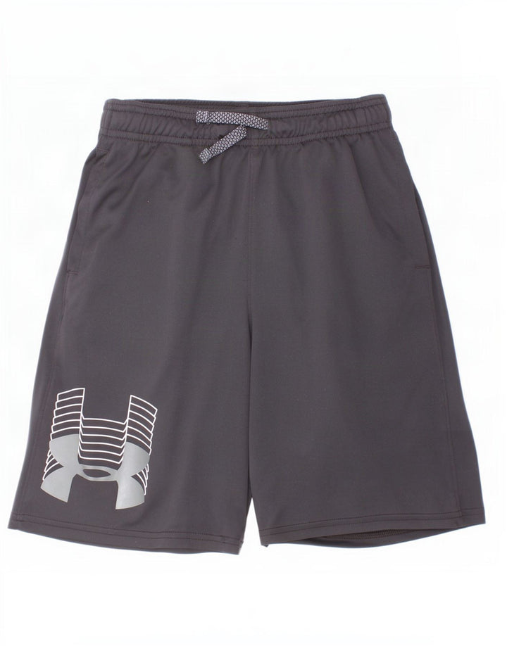 Pantaloncini sportivi grafici da ragazzo Under Armour 9-10 anni poliestere nero medio