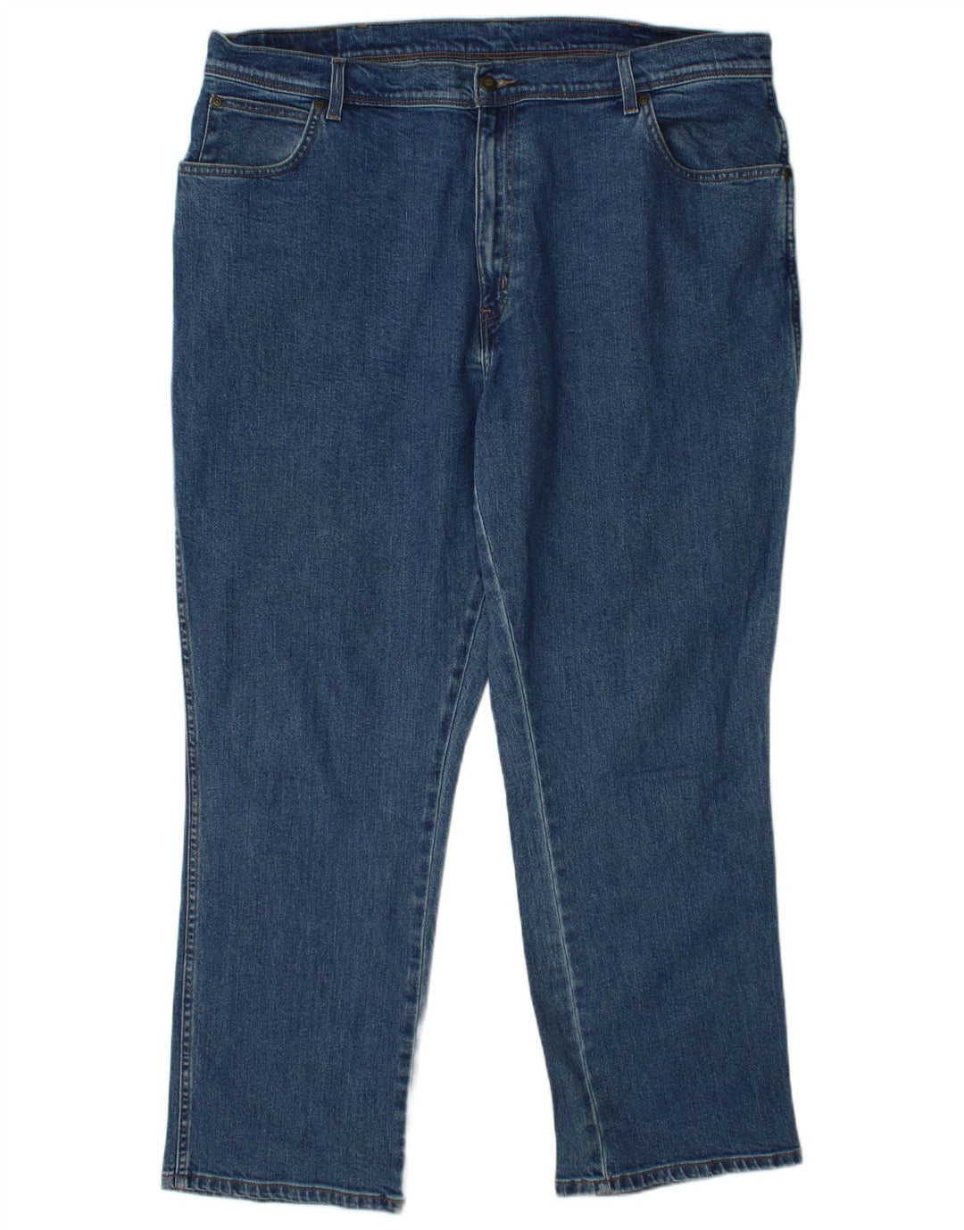 Jeans dritti da uomo vestibilità regolare WRANGLER W42 L30 cotone blu