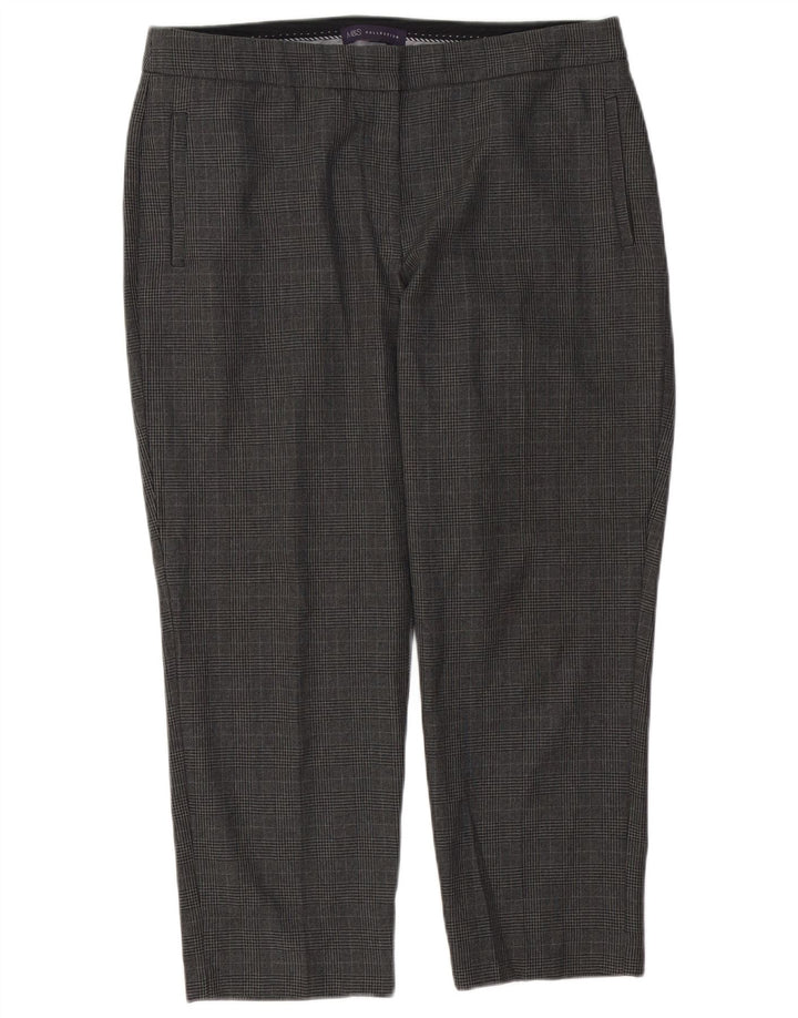 Pantaloni corti da donna Marks & Spencer UK 14 Large W34 L25 a quadri grigi