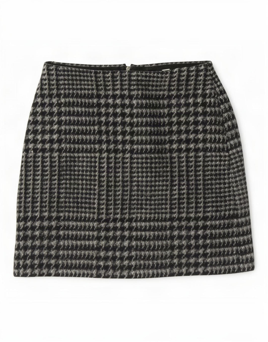 Minigonna da donna Jack Wills UK 8 piccola W28 poliestere pied de poule grigio