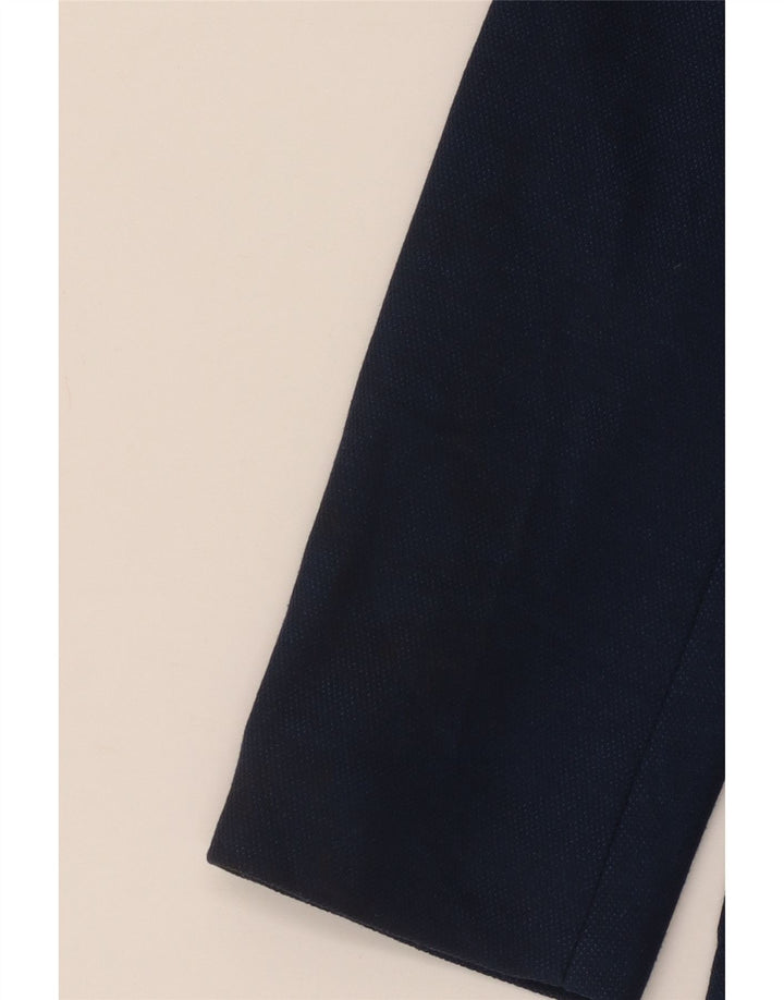 Giacca blazer da uomo a 2 bottoni Zara EU 46 piccola in poliestere blu navy