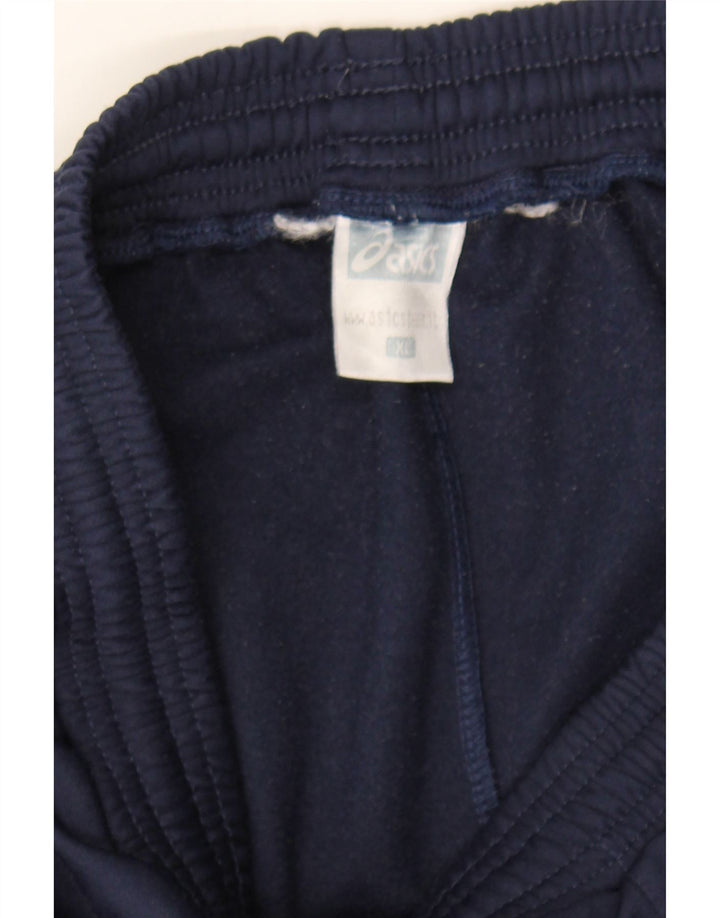 ASICS Mens Tracksuit Trousers Joggers XL Navy Blue Polyester Vintage Asics and Second-Hand Asics from Messina Hembry 