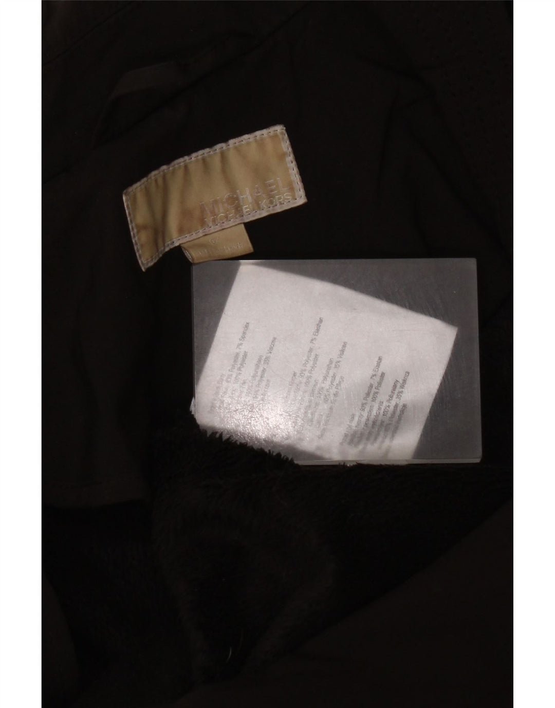 Giacca militare da donna Michael Kors UK 18 XL poliestere nero
