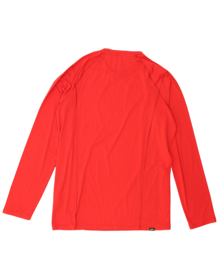Jack Wolfskin Maglia da uomo a maniche lunghe UK 44/46 XL Poliestere rosso