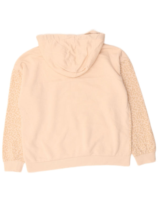 Felpa con cappuccio da donna Fila UK 18 XL Cotone con stampa animalier beige