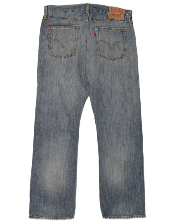 Levi's Uomo 514 Jeans dritti slim effetto consumato W33 L30 cotone blu
