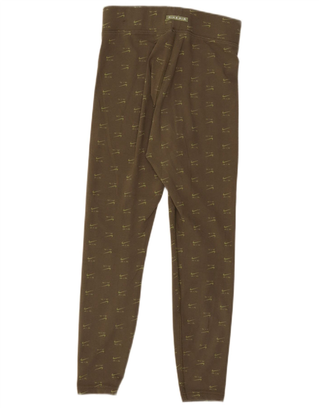 Leggings grafici da donna Nike UK 8 piccoli in cotone kaki
