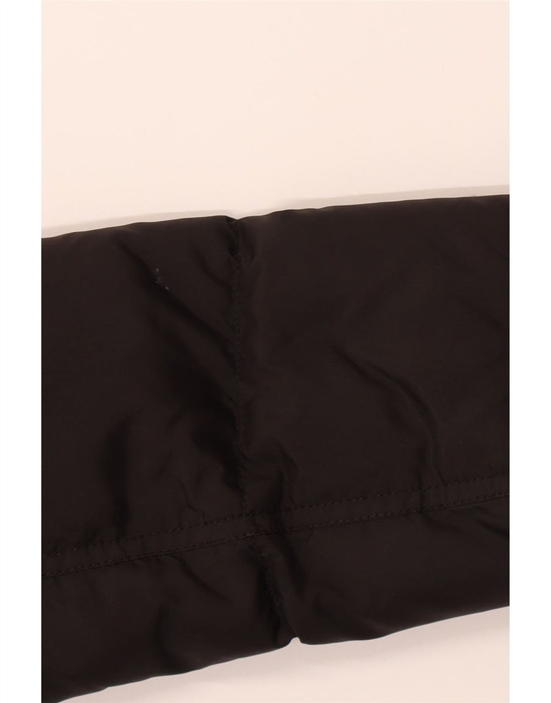 TOMMY HILFIGER Womens Hooded Padded Coat UK 14 Medium Black Polyester Vintage Tommy Hilfiger and Second-Hand Tommy Hilfiger from Messina Hembry 