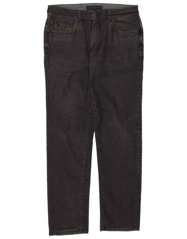 Jeans Straight Donna Trussardi IT 49 XL W35 L29 Cotone Grigio