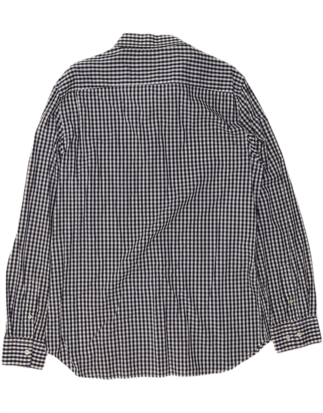 FRENCH CONNECTION Camicia da uomo grande in cotone a quadretti blu navy