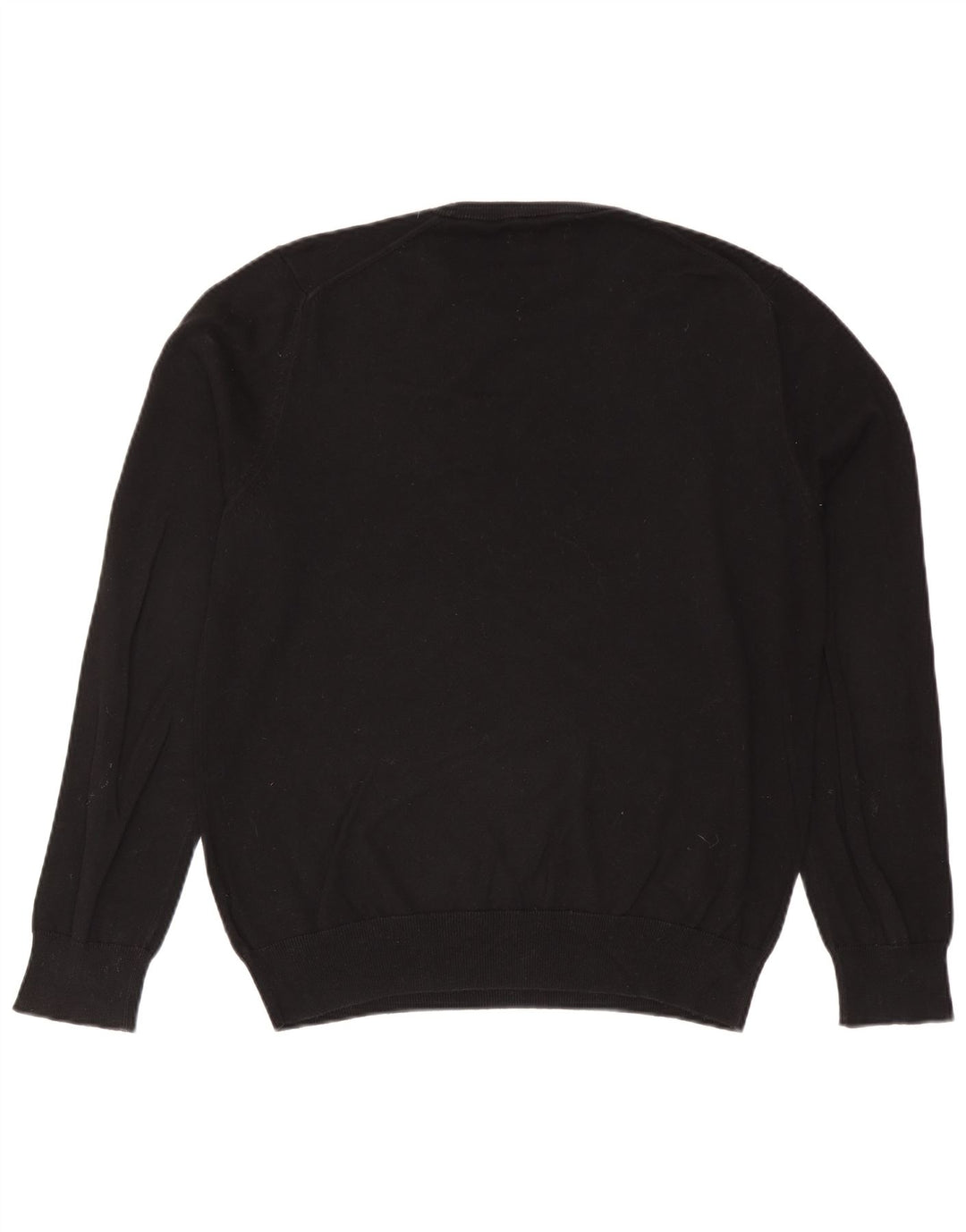 Maglione maglione girocollo da uomo Marks & Spencer grande cotone nero
