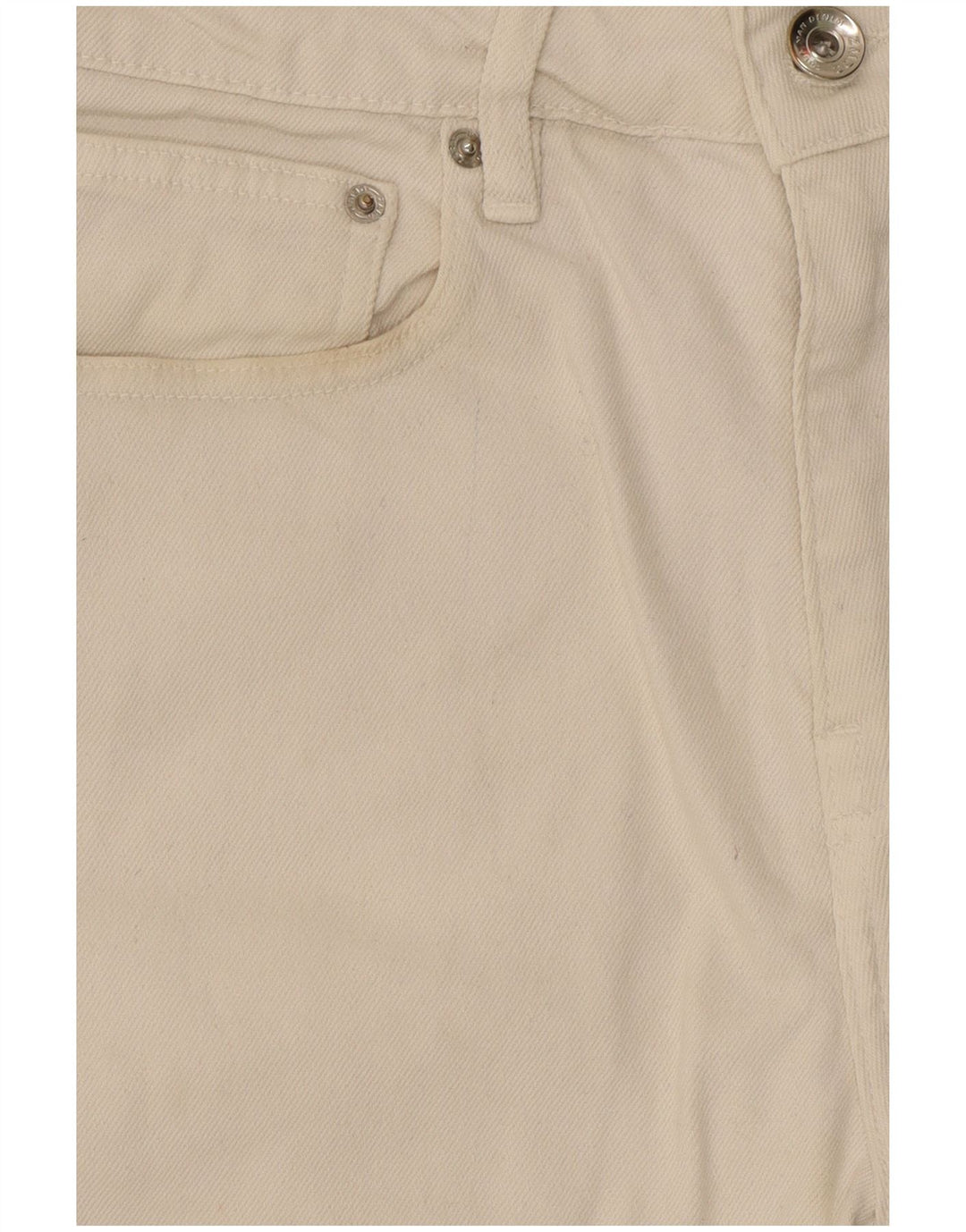 Pantaloncini di jeans da uomo Zara EU 38 piccoli W30 cotone bianco