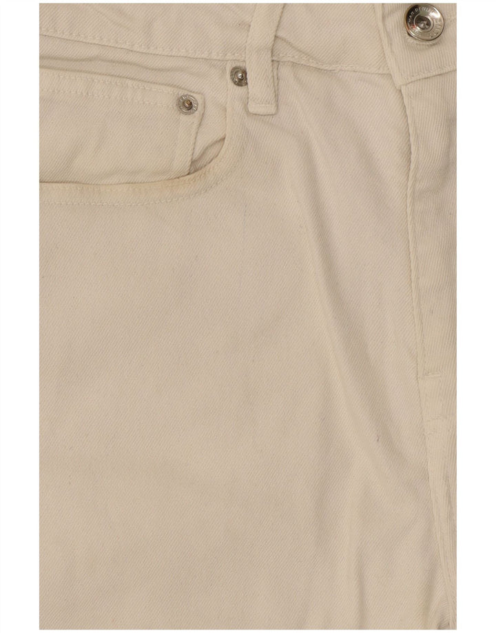 Pantaloncini di jeans da uomo Zara EU 38 piccoli W30 cotone bianco