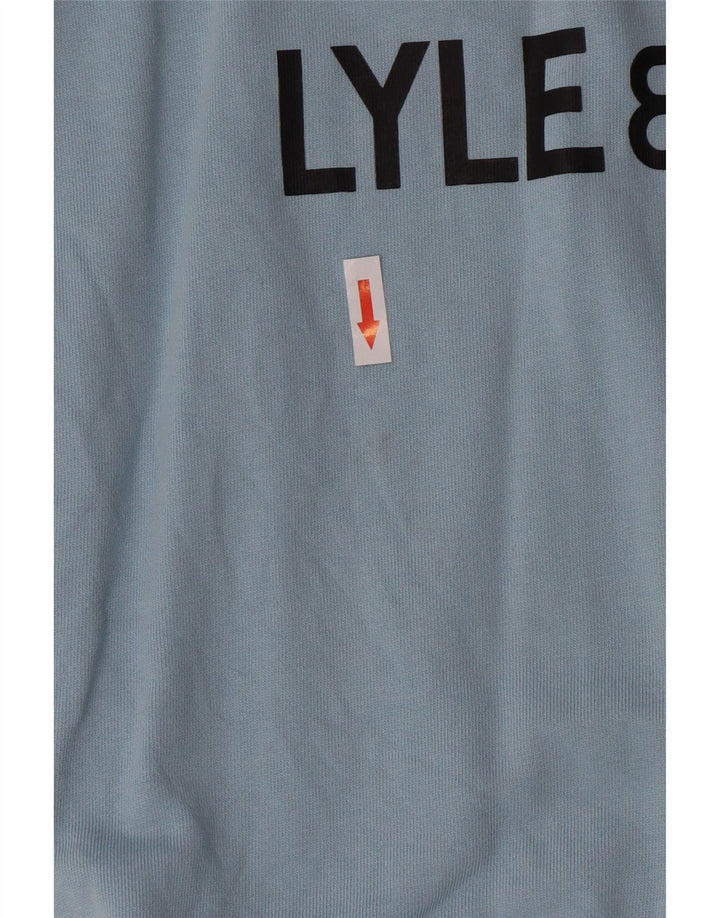Felpa grafica da bambino Lyle & Scott 12-13 anni in cotone blu