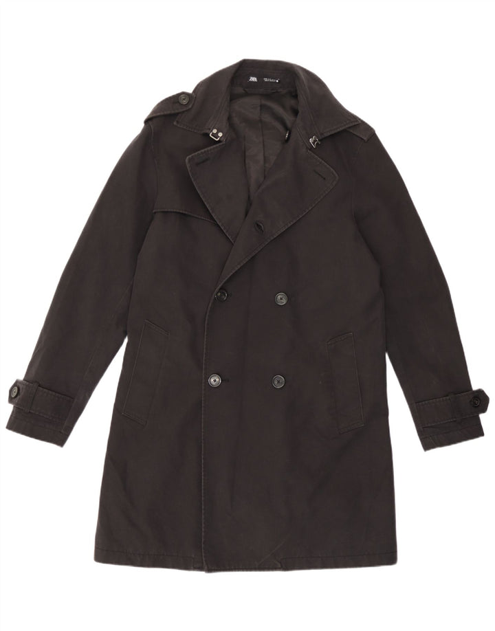 Trench da uomo Zara UK 36 piccolo nero