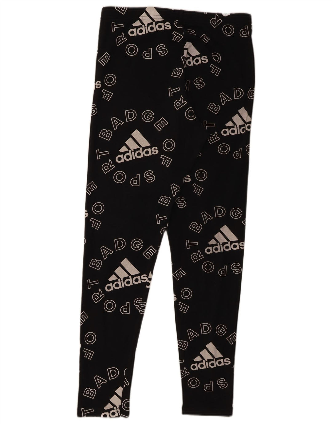 Leggings grafici Adidas da donna UK 12/14 medio nero