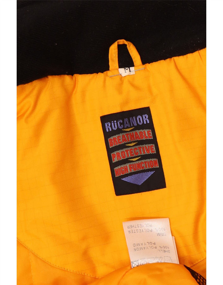 Giacca imbottita da uomo vestibilità ampia RUCANOR UK 48 blocco colore giallo medio