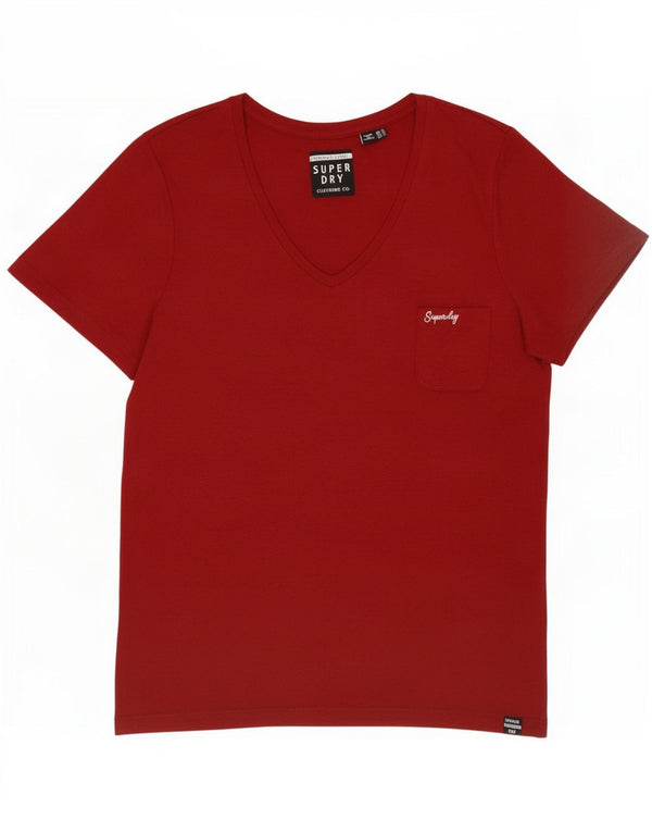 T-shirt da donna Superdry Top UK 14 Large Bordeaux
