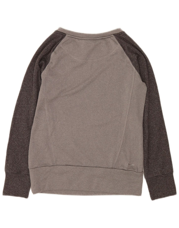 Felpa da donna Adidas Climawarm Jumper UK 8/10 Small Grey Colourblock