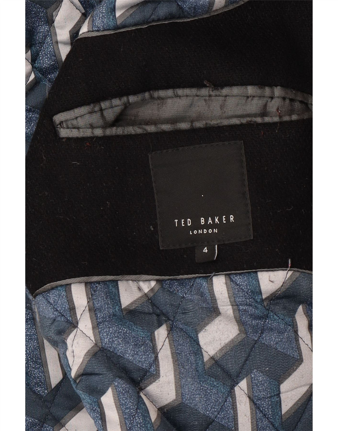 Giubbotto bomber da uomo TED BAKER taglia 4 grande nero