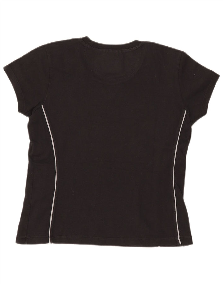 CHAMPION T-shirt corta da donna Heritage Classics UK 12 media nera