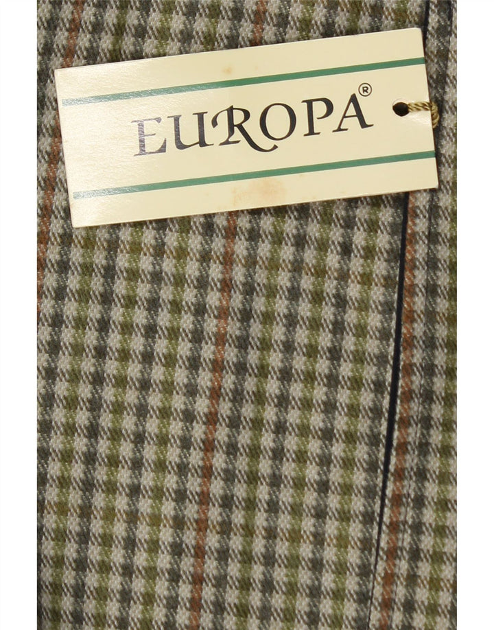 Soprabito reversibile vintage da donna IT 56 4XL acrilico blu navy
