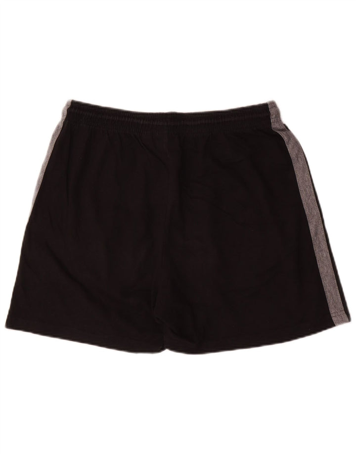 Pantaloncini sportivi da uomo Fila, cotone color block medio nero