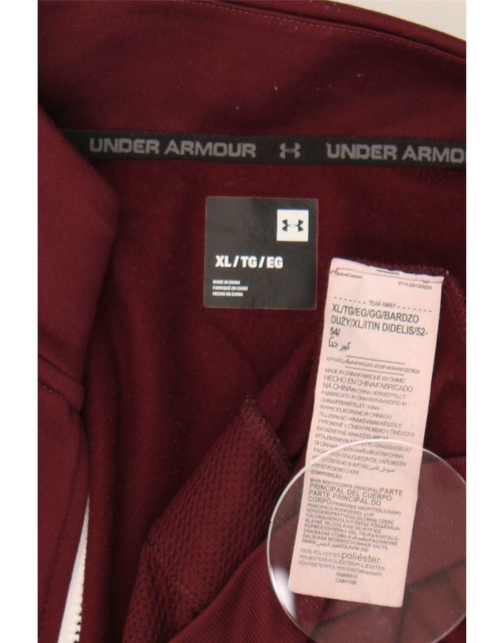 Giacca da ginnastica da uomo Under Armour XL Borgogna in poliestere