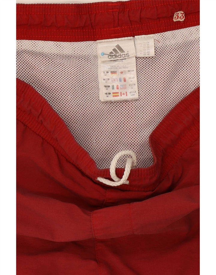 Pantaloncini da bagno Adidas da uomo medio marrone poliestere