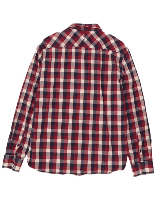 Camicia da uomo dalla vestibilità regolare di French Connection, cotone a quadri rossi grandi