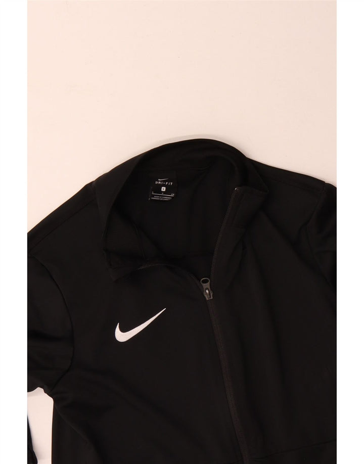 Giacca da ginnastica Nike Dri Fit da uomo, piccola, in poliestere nero