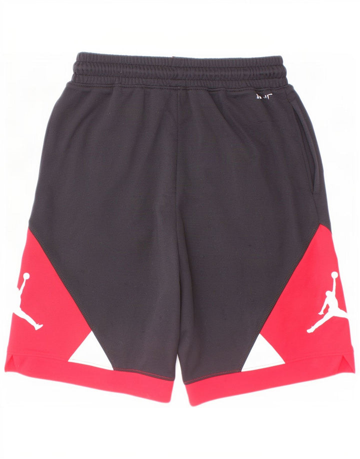 Pantaloncini sportivi Jordan da ragazzo Dri Fit 10-11 anni blocco colore nero medio