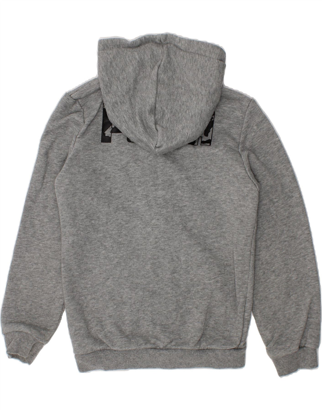 PUMA Boys Zip Hoodie Sweater 5-6 Years Grey Cotton Vintage Puma and Second-Hand Puma from Messina Hembry 