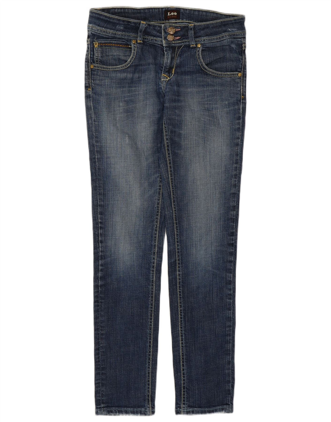 Jeans slim da donna Lee W28 L29 cotone blu