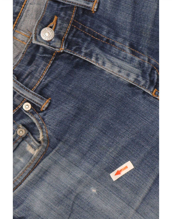 Jeans Levi's Uomo 511 Slim Distressed W32 L30 Cotone Blu Navy