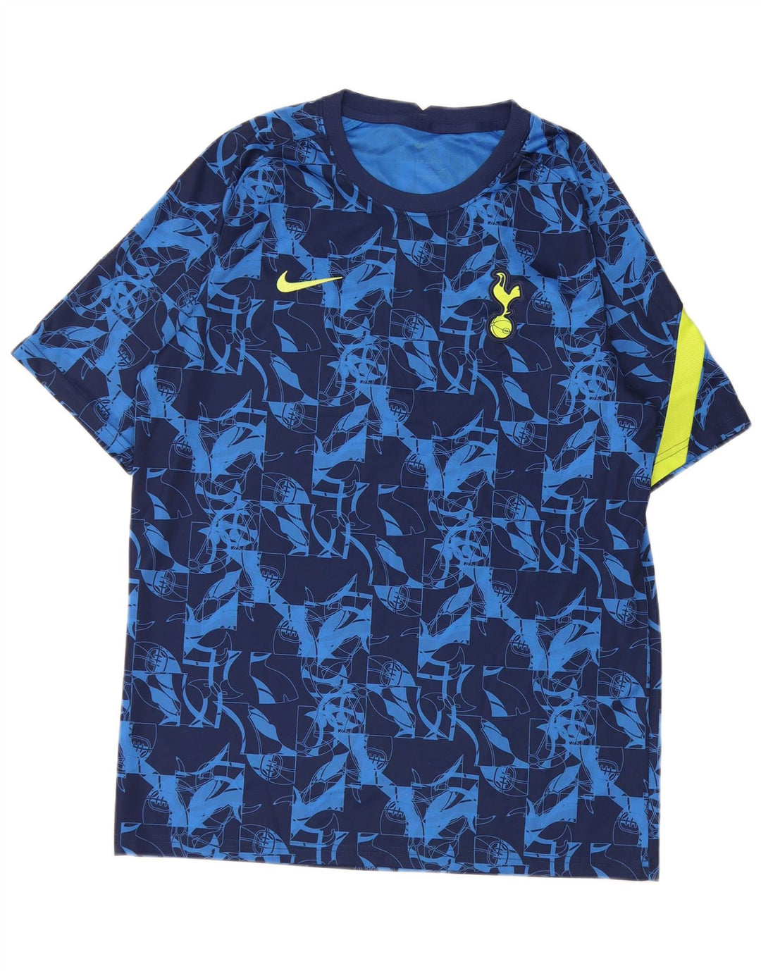 T-shirt Nike Tottenham Hotspur da uomo, grande, blu navy geometrica