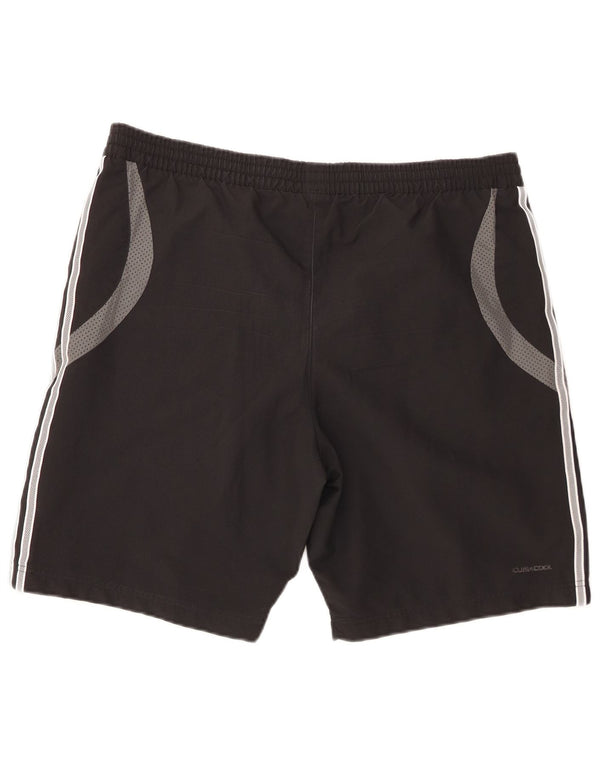 Pantaloncini sportivi Adidas Climacool da uomo, poliestere color block medio nero