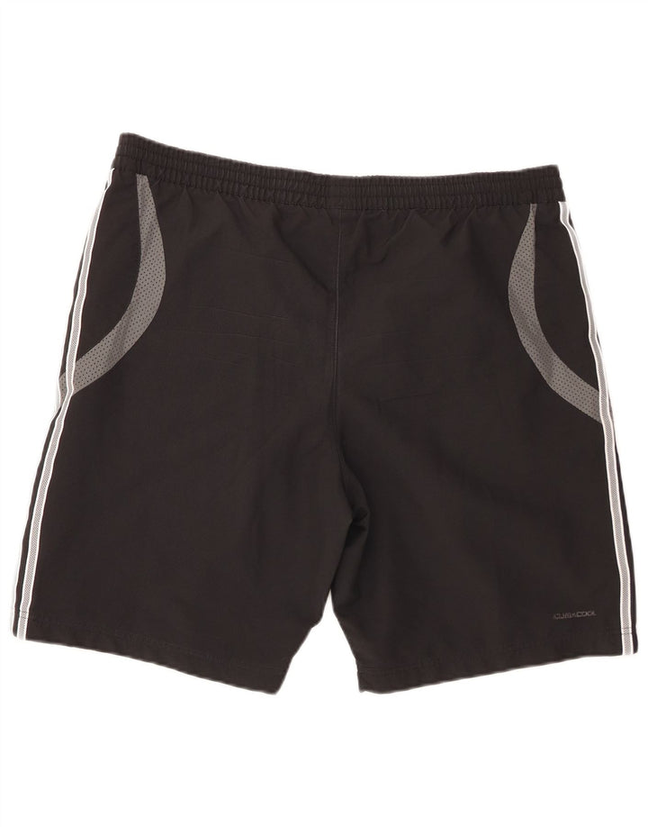 Pantaloncini sportivi Adidas Climacool da uomo, poliestere color block medio nero