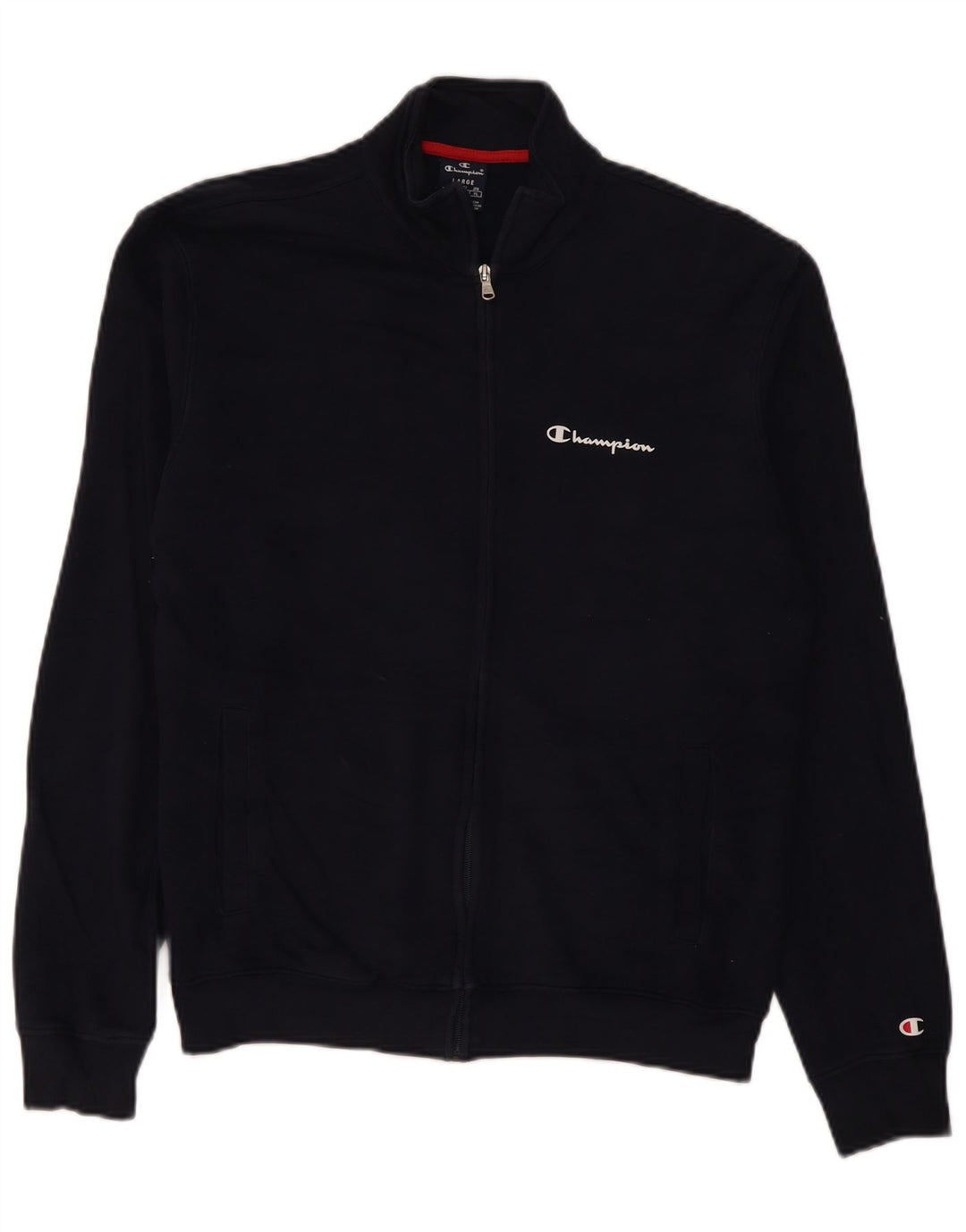 Giacca da tuta da uomo Champion Large in cotone blu navy
