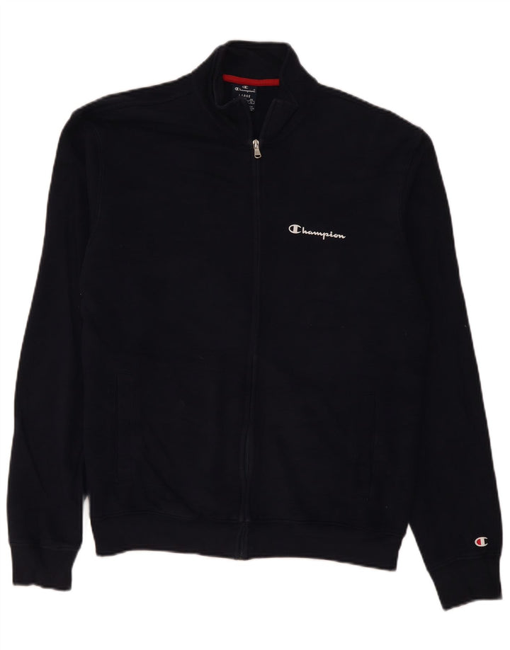 Giacca da tuta da uomo Champion Large in cotone blu navy