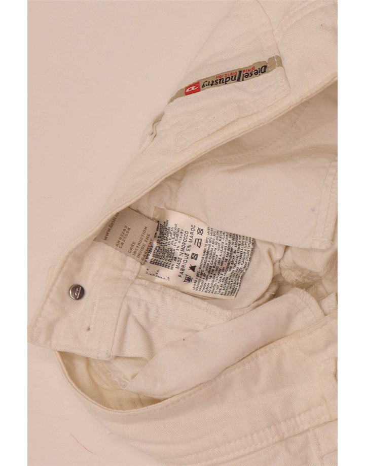 Jeans slim da donna Diesel W28 L33 cotone bianco