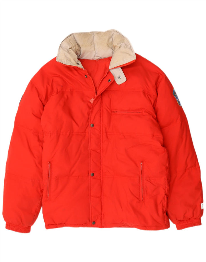 Giacca imbottita da uomo Ellesse UK 42 XL Cotone rosso
