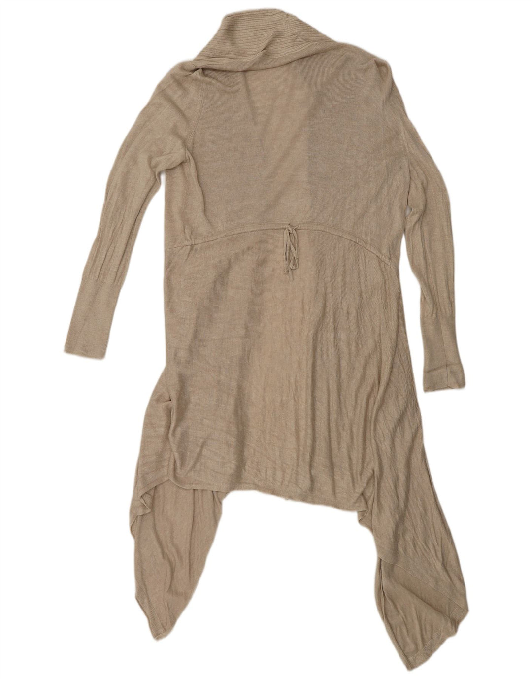 Maglione cardigan asimmetrico da donna Marks & Spencer UK 16 Large Beige