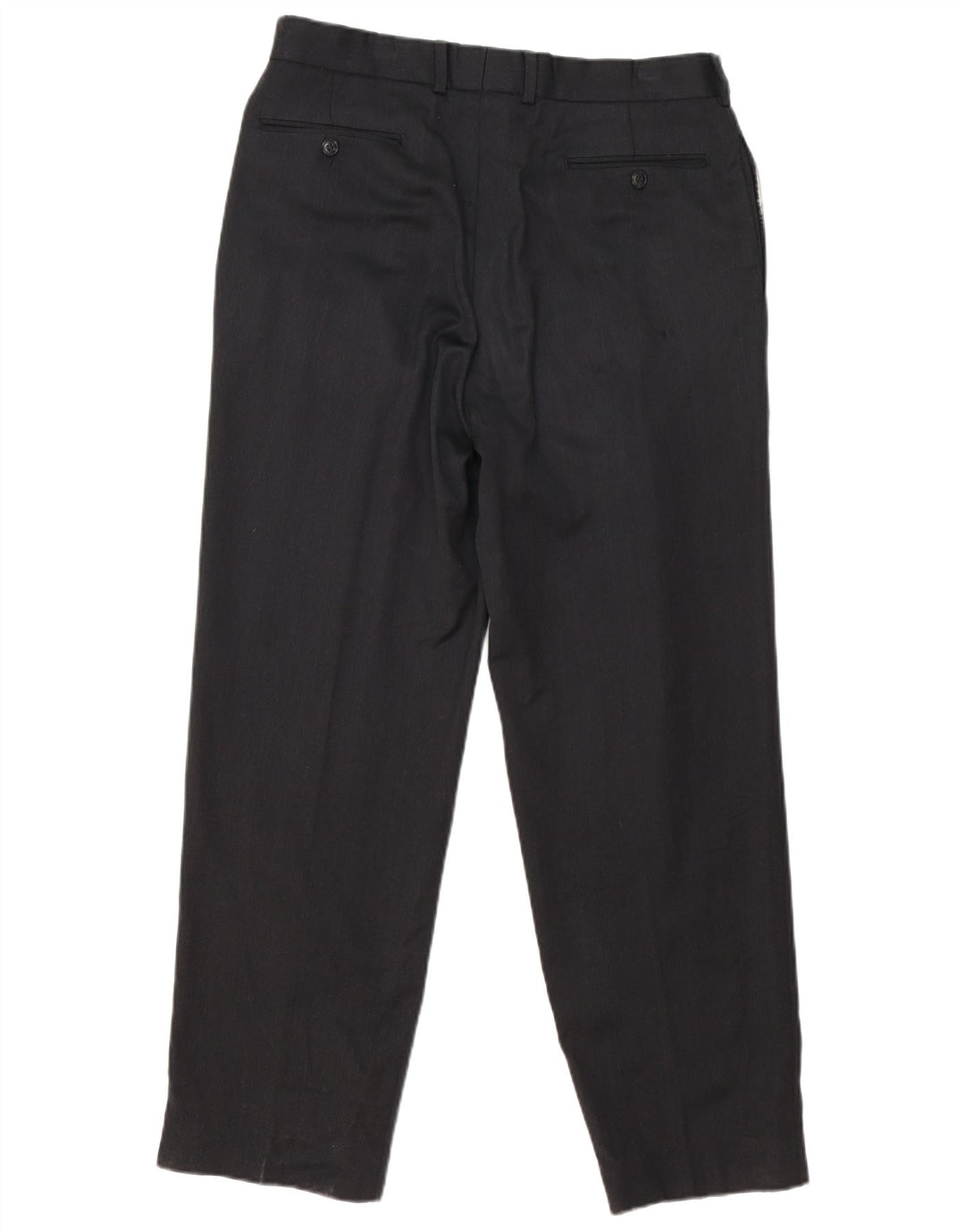 Pantaloni da abito con pegging da uomo Marks & Spencer W34 L30 in lana grigia