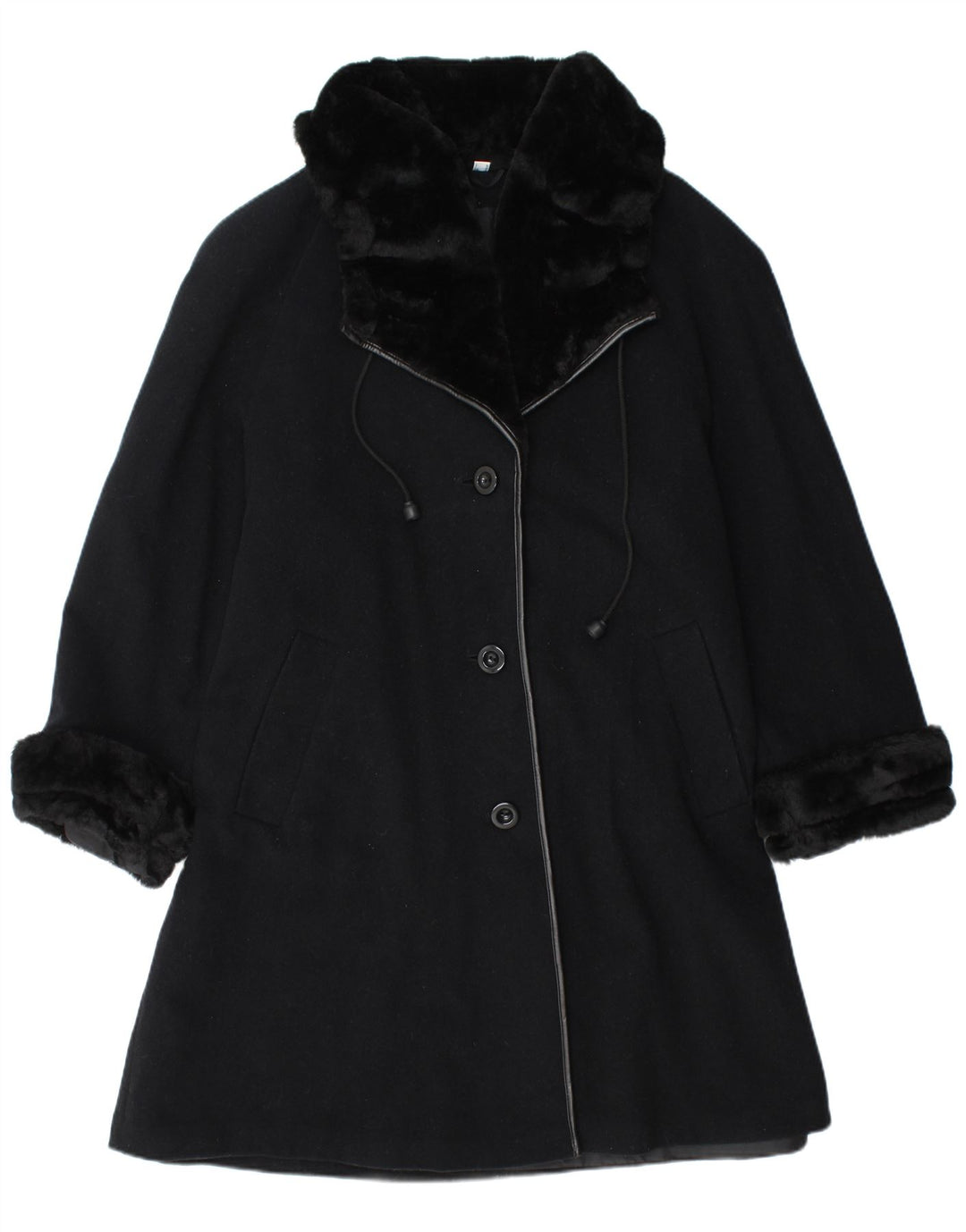 Soprabito oversize da donna Barisal UK 16 grande lana nera