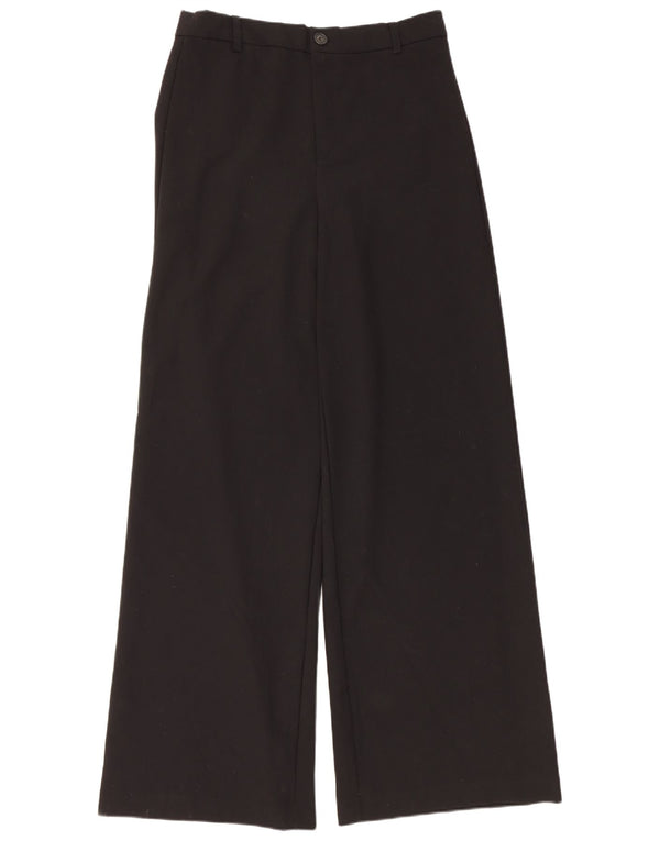 Pantaloni casual a gamba larga da donna Zara Large W32 L33 neri