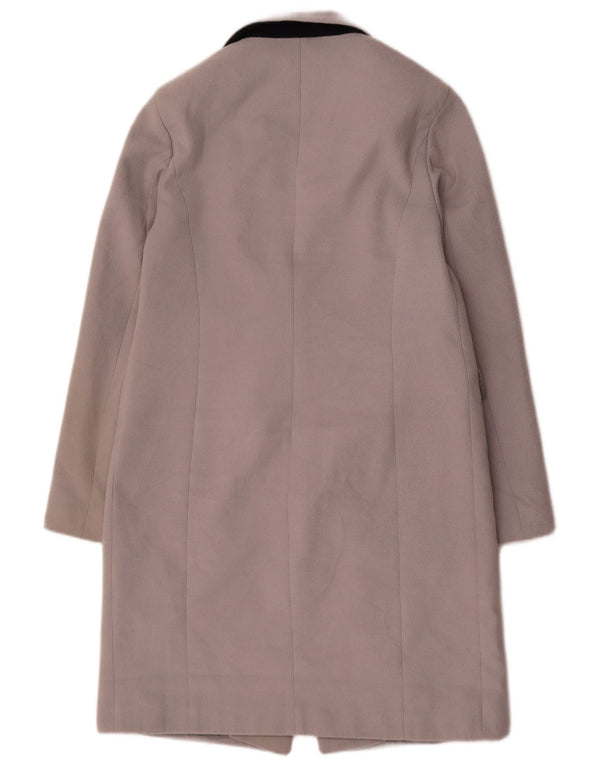 Cappotto aperto da donna Marks & Spencer UK 10 piccolo poliestere grigio