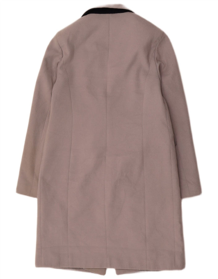Cappotto aperto da donna Marks & Spencer UK 10 piccolo poliestere grigio